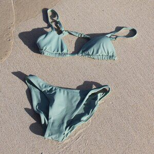 VAI Swim Thea Top + Poppy Bottom in Sage - XS